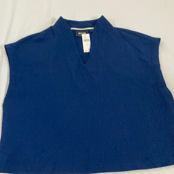 NWT Anthropologie Maeve blue Blouse/Top - Picture 5 of 10